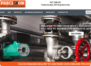 precision hose and expansion joints website project